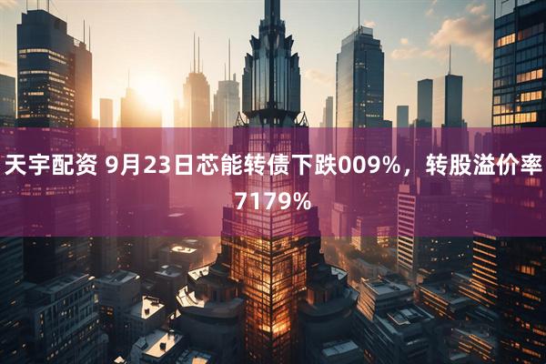 天宇配资 9月23日芯能转债下跌009%，转股溢价率7179%