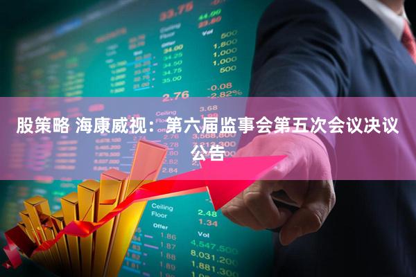 股策略 海康威视：第六届监事会第五次会议决议公告