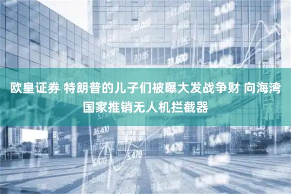 欧皇证券 特朗普的儿子们被曝大发战争财 向海湾国家推销无人机拦截器