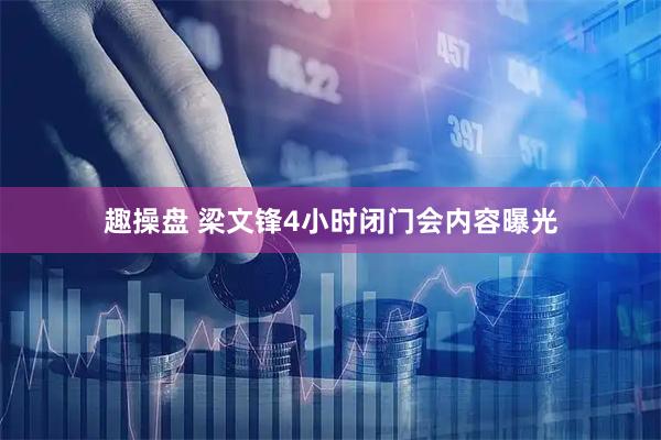 趣操盘 梁文锋4小时闭门会内容曝光